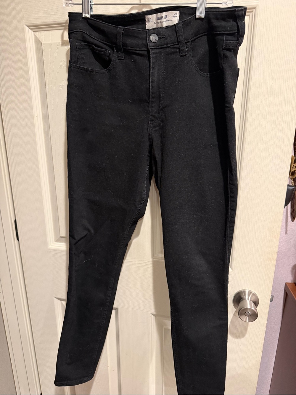 Hollister Women's Black High-Rise Skinny Jeans